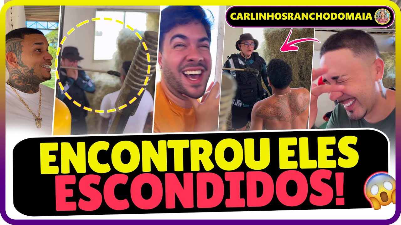 CARLINHOS ENCONTROU WESLEY COM NEIFF E HOMEM ARANHA  ESCONDIDOS NO RANCHO E OLHA NO QUE DEUN🤭😱🌻