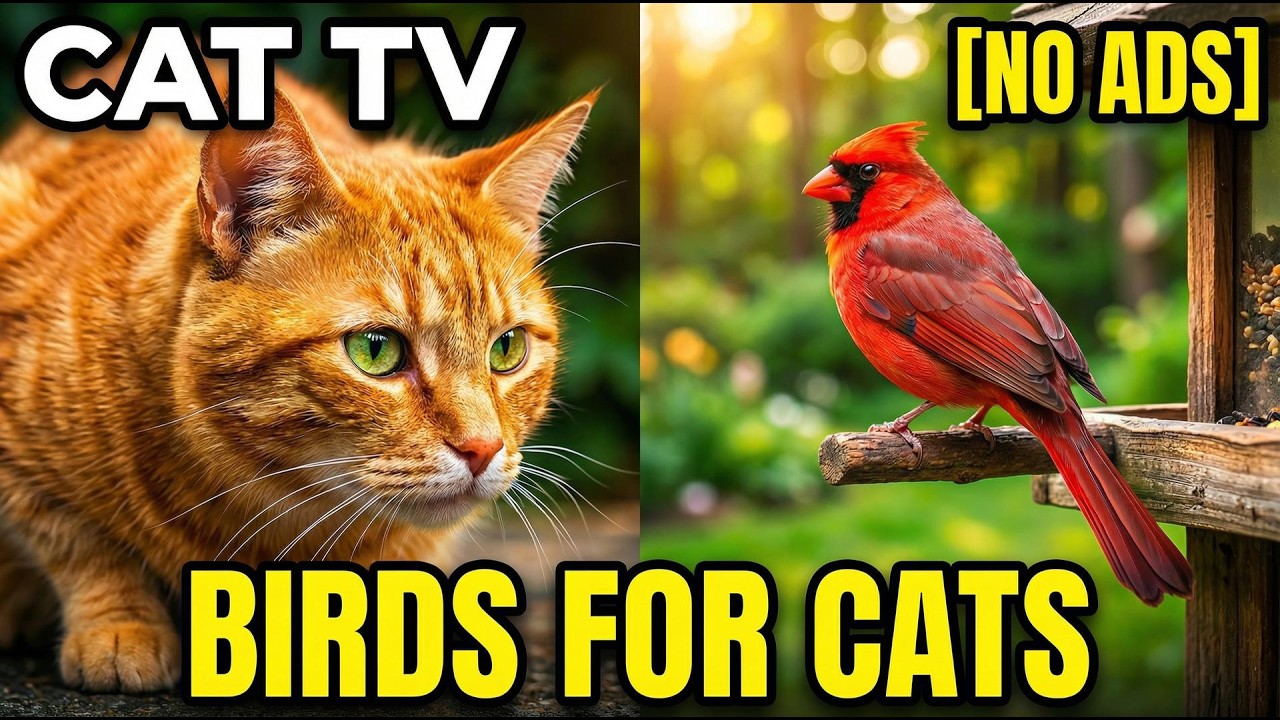 Birds for Cats to Watch 🐦 | Cat TV for Cats (1 Hour)