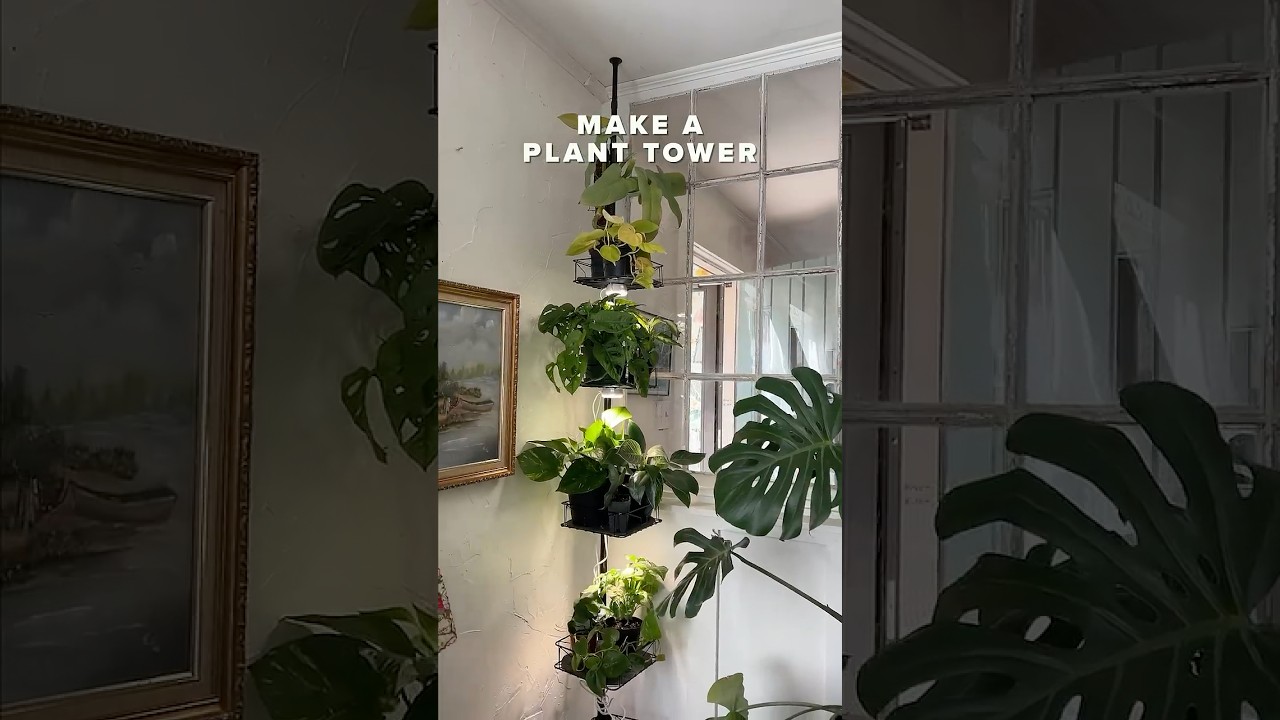 Showcase Your Plants with this DIY Plant Tower! #diy #plantdecor
