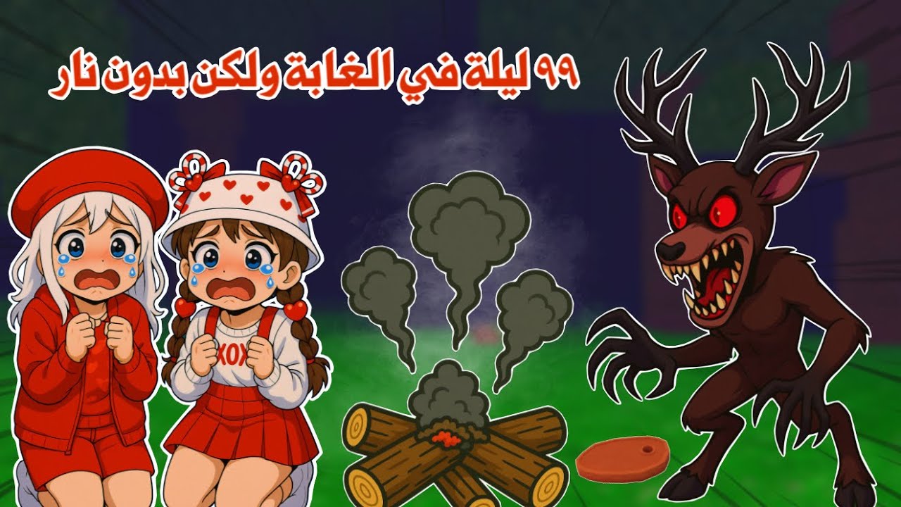 تحدي نعيش في الغابة بدون نار 🔥❌ اصعب تحدي 😭 تتوقعو قدرنا نفوز بالتحدي ⁉️ | 99 nights in the forest 