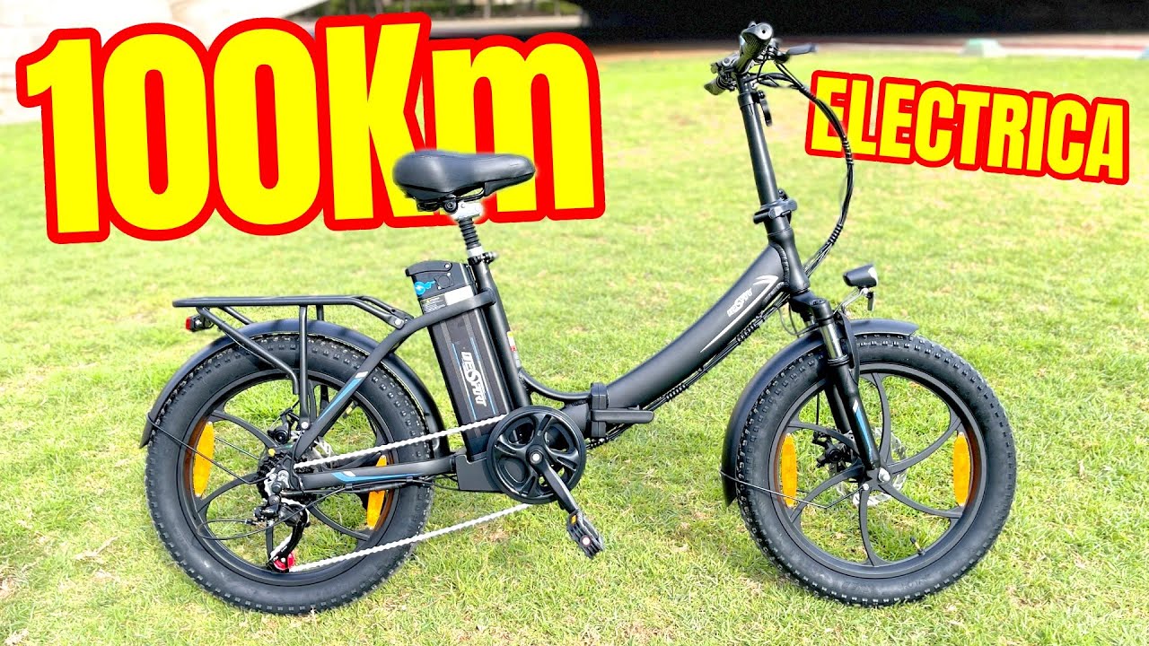 BICICLETA ELECTRICA PLEGABLE (100KM) ONESPORT OT16 250W Unboxing