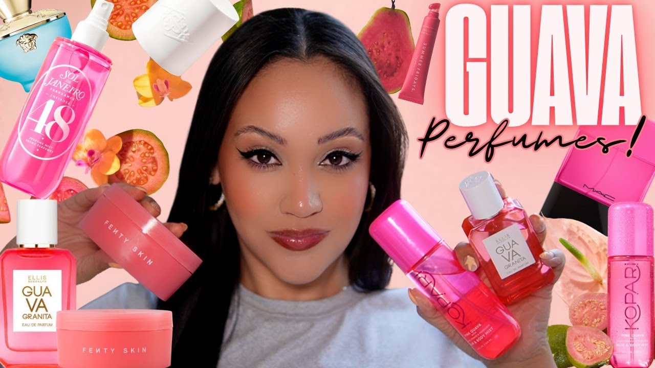 GUAVA PERFUMES IN MY COLLECTION! + GUAVA BODY MISTS, BODYCARE & MORE! 💗 | AMY GLAM ✨