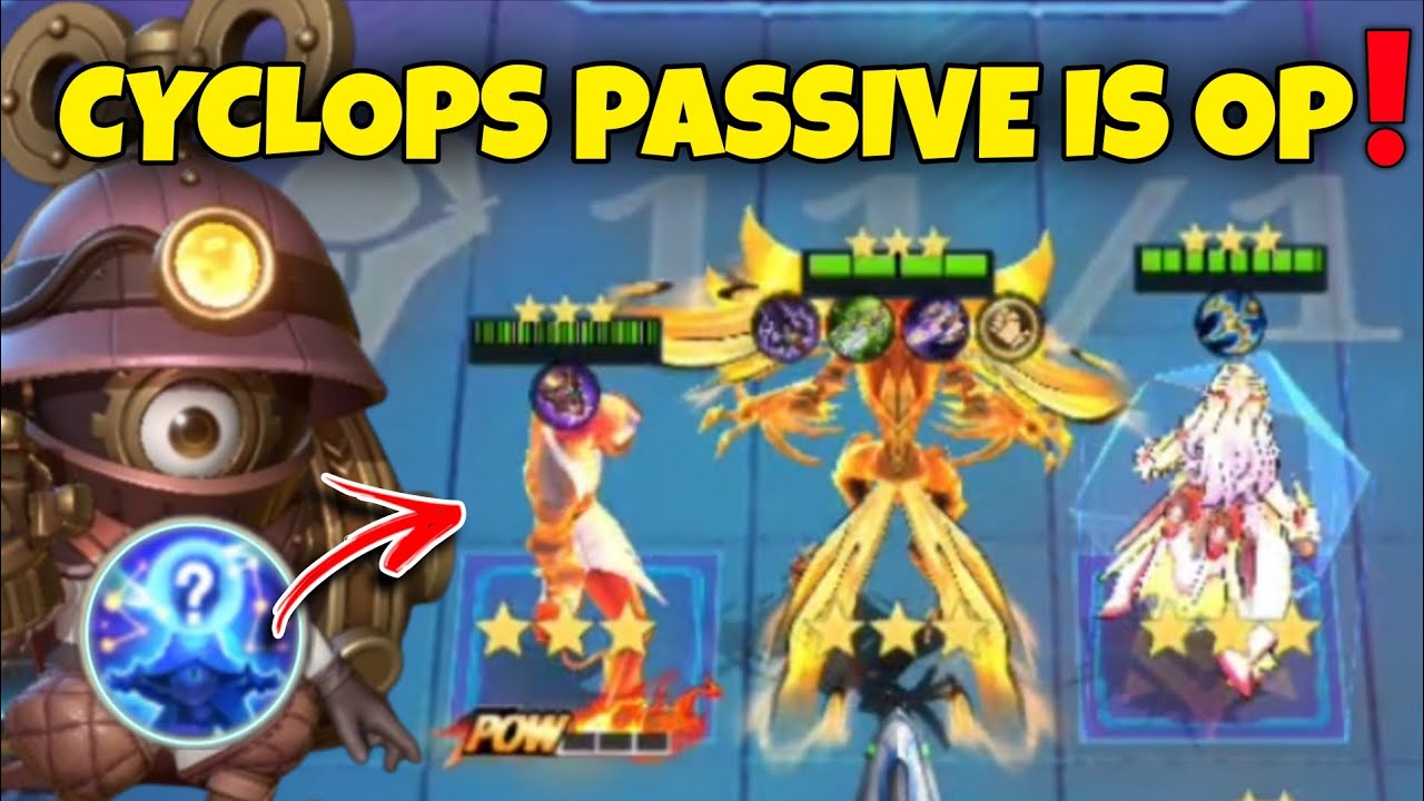 CYCLOPS PASSIVE IS BROKEN EASY 3 STAR CHOU | CYCLOPS MCGG Magic Chess Go Go 