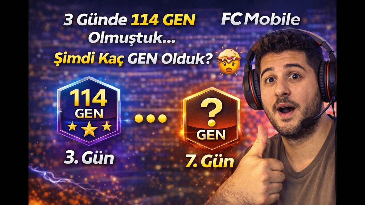 3 Günde 114 GEN Olmuştuk… Şimdi Kaç GEN Olduk? 🤯 | FC Mobile Sıfırdan Hesap