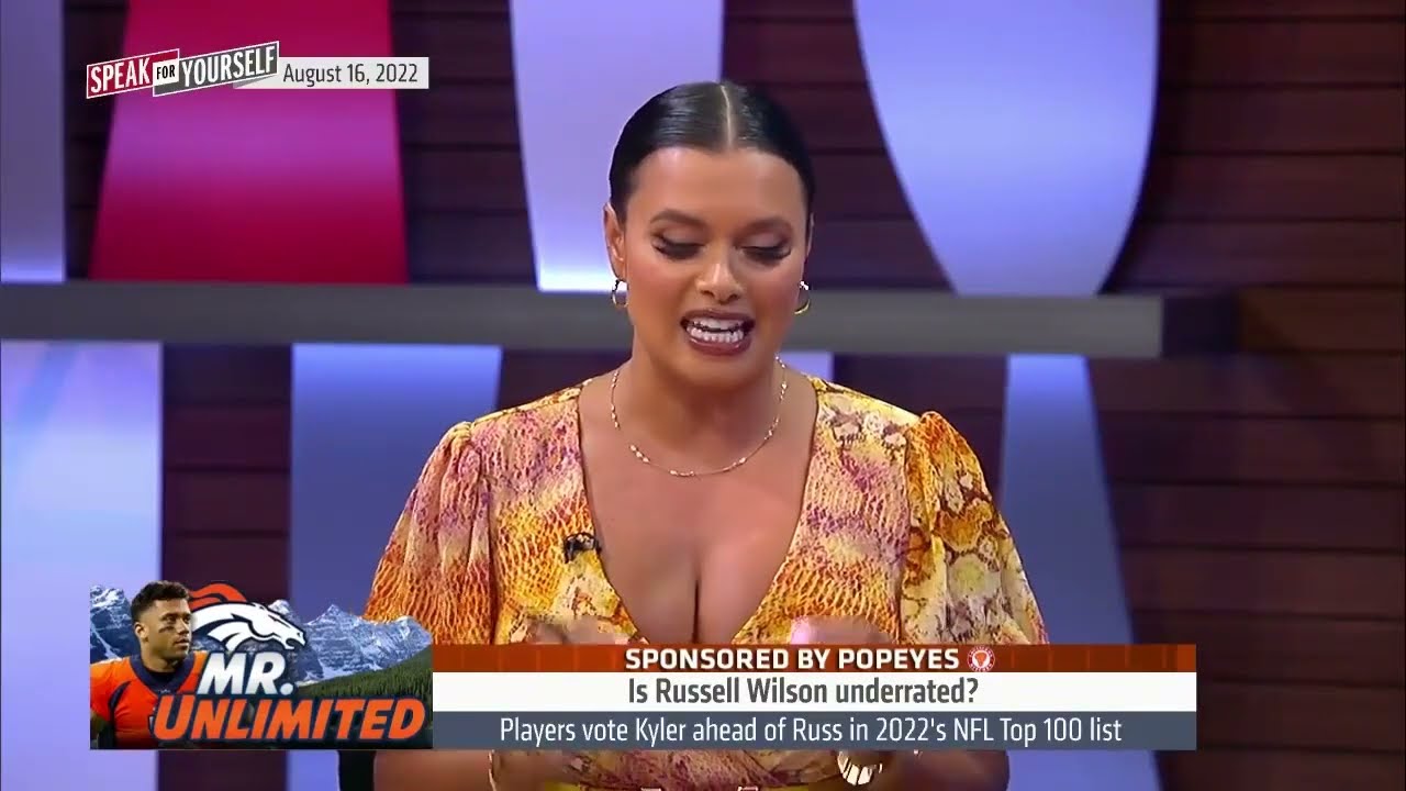 Joy Taylor in low cut dress