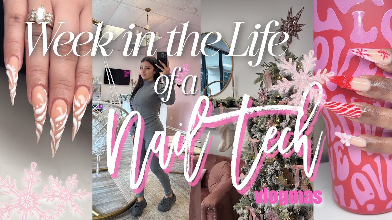VLOGMAS, неделя 1 ✨ Мастер маникюра на полный рабочий день | 14 клиентов, обучающие курсы