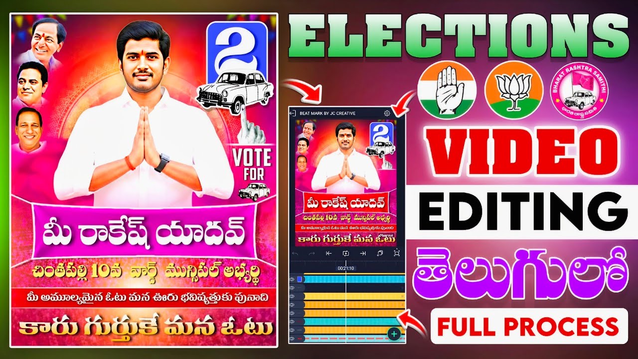 Muncipal Elections Video Editing Telugu Political Video Editing Telugu Alight Motion Video Editing