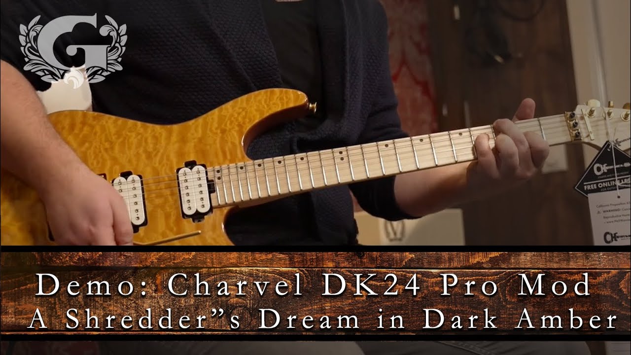 Charvel Pro Mod DK24 HH Dark Amber - the Guitarshop Demo's