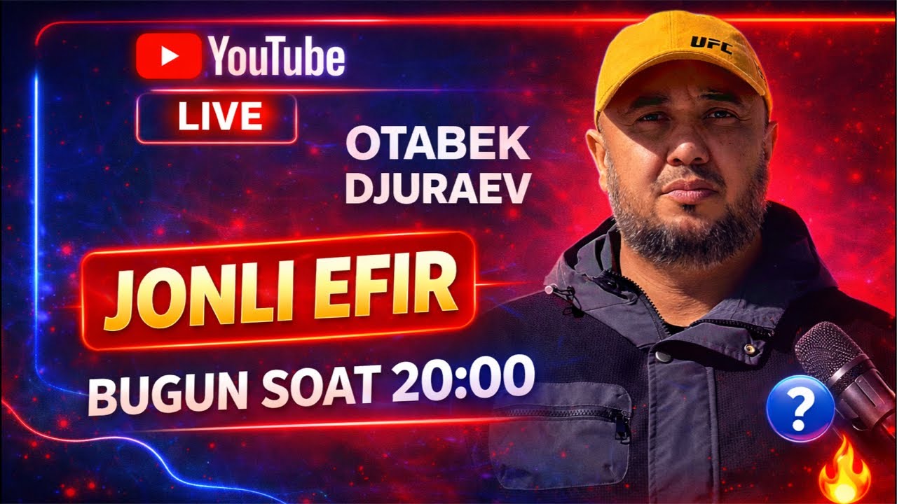 🛑ОТАБЕК ХАМИДОВ БИЛАН ЖОНЛИ ЭФИР❗️
