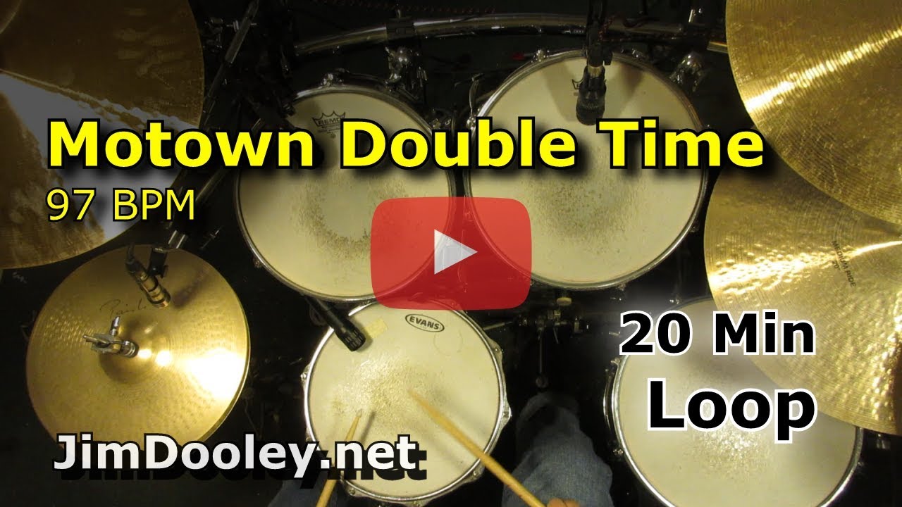 20 Minute Backing Track - Motown Double Time Feel 97 BPM