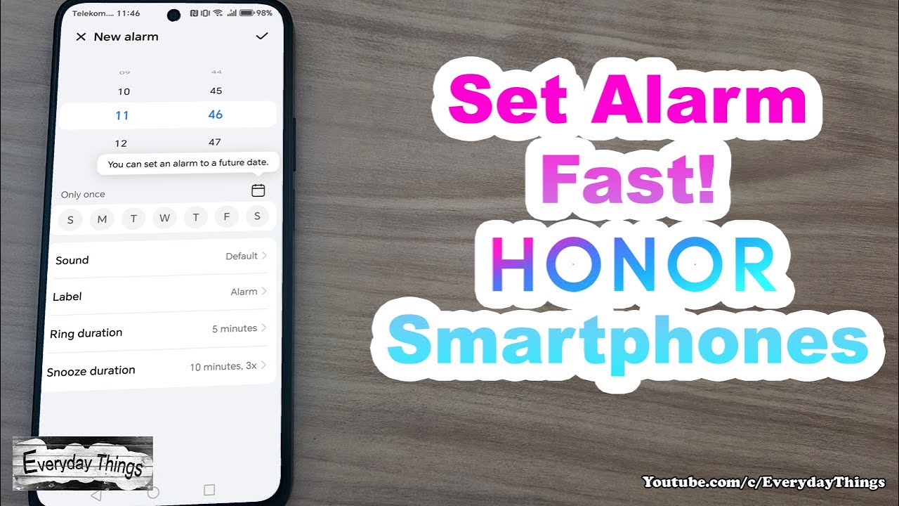Honor Phone: How to Set an Alarm Easily