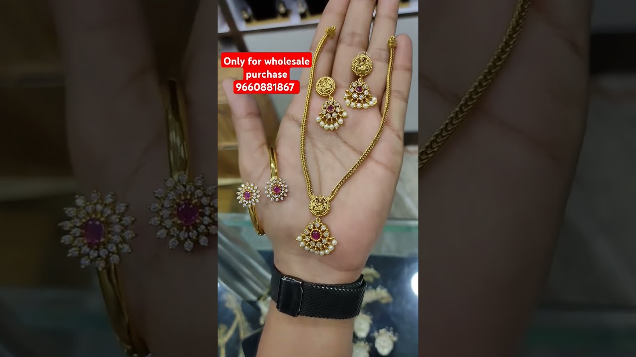 Artificial jewellery wholesale market Chennai Sowcarpet || AD stone  jewellery wholesale Sowcarpet