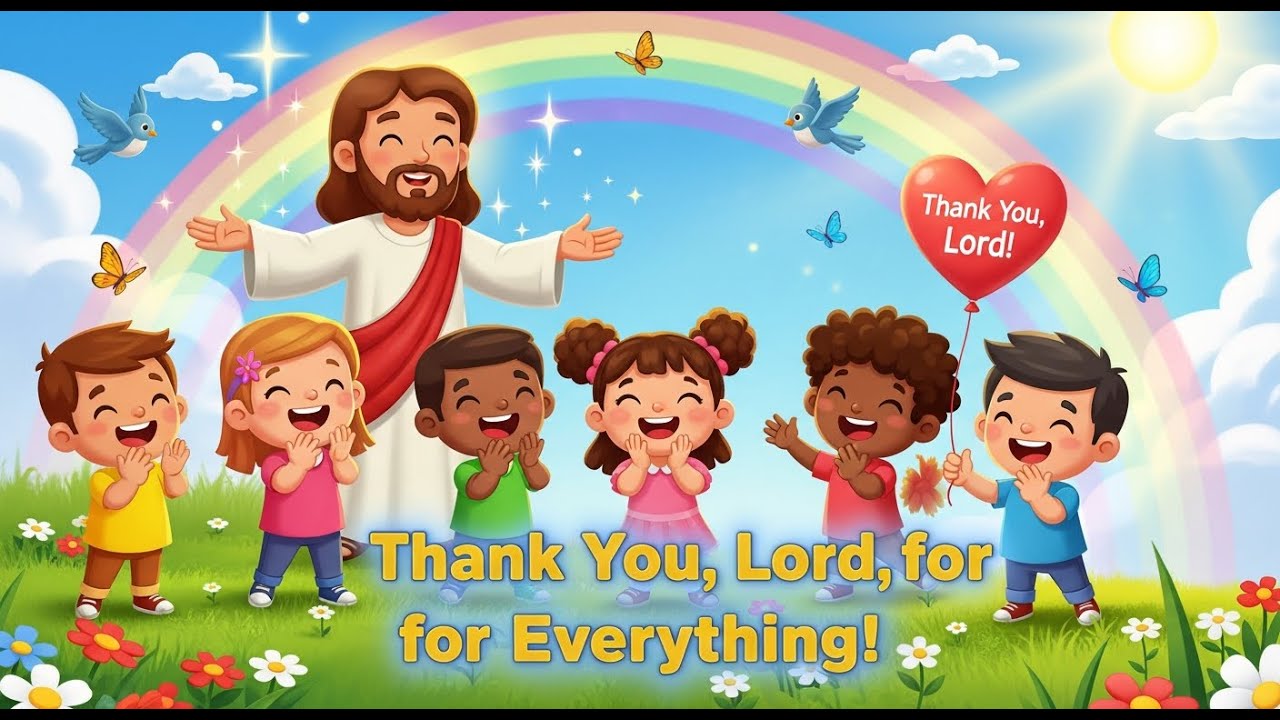 “Thank You, Lord, for Everything! 🌈 | Christian Kids Song of Joy”
