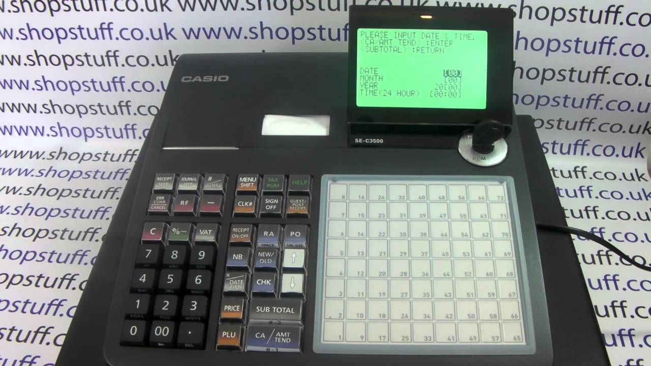 Casio SE-C3500 Factory Reset or Initialisation To Default Department Keyboard