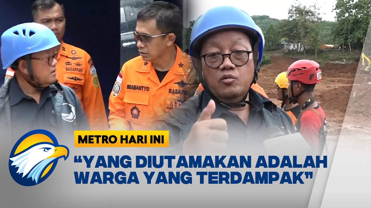 Sugeng Suparwoto Tinjau Lokasi Longsor Cilacap | Metro Hari ini