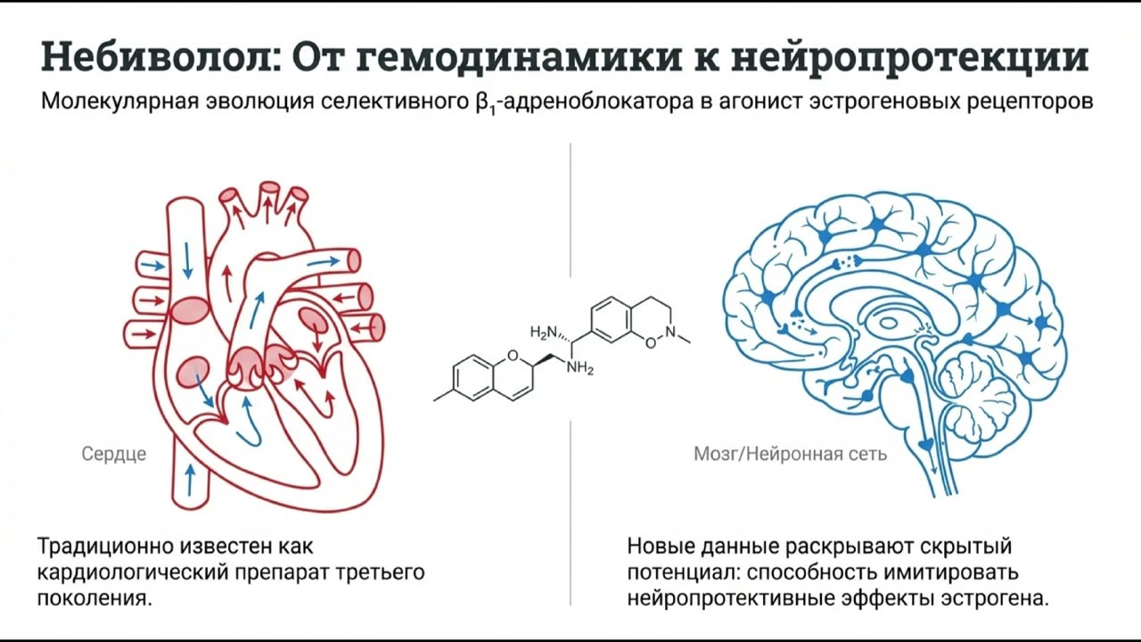 Небиволол имитирует эстроген и защищает мозг