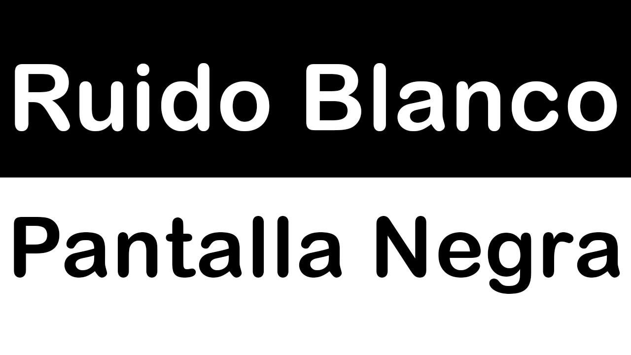 Ruido Blanco para usar como fondo estable durante actividades calmadas del día