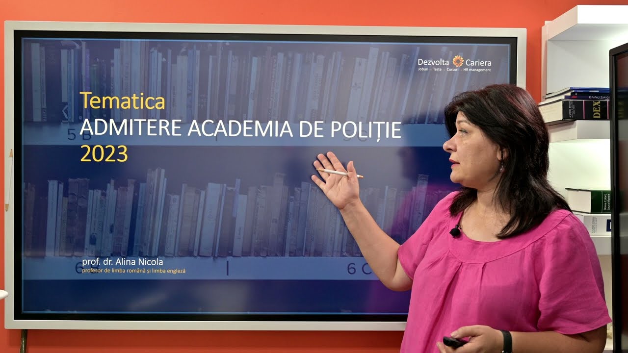 Admitere Academia de Poliție - LIMBA ROMÂNĂ - Recapitularea întregii materii cu explicații și grile