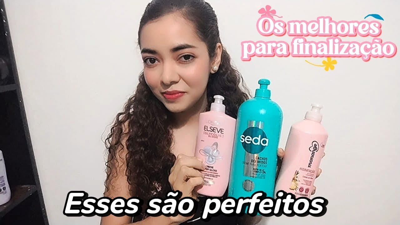 Cremes de pentear que deixaram a finalização perfeita 🥰✨ onduladas e cacheadas ❤️