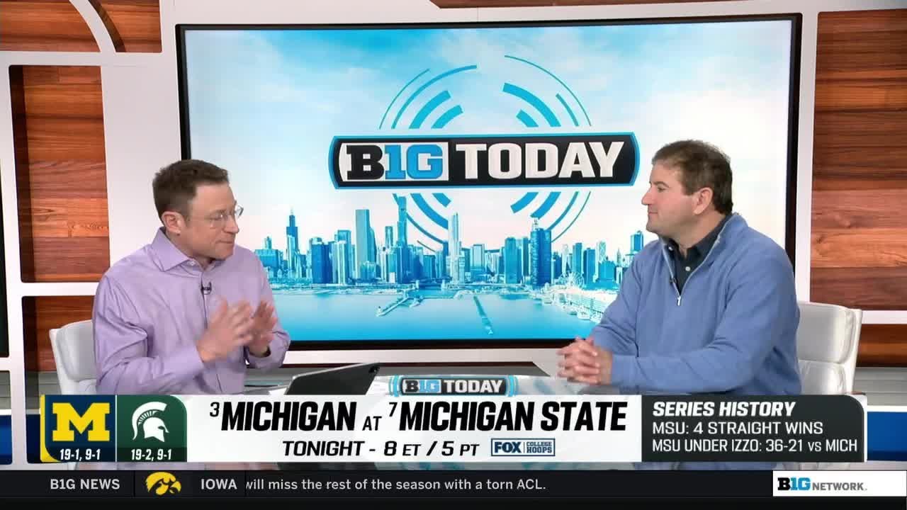 Preview TOP 10 MATCHUP: Michigan at Michigan State | Big Ten Men's Basketball | B1G Today