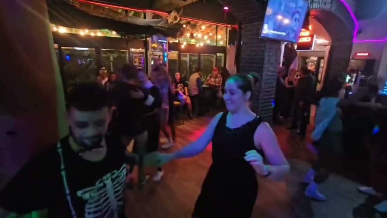 Bom Tom playing at the Zouk+Forró Halloween event at Mangos, Nov 2025