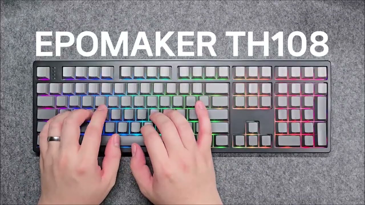 에포메이커 EPOMAKER TH108 (Sea Salt Silent Switch) | Typing