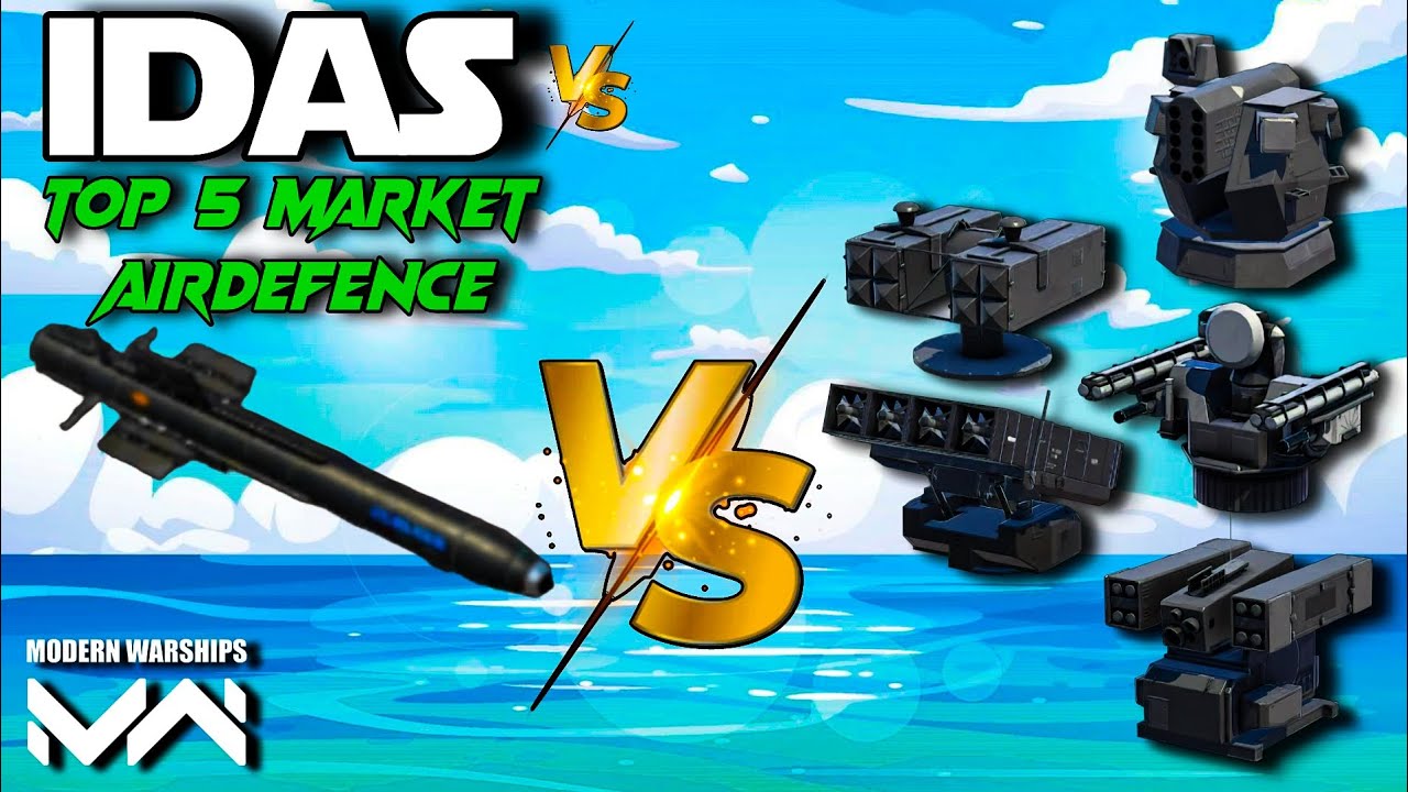 Top 5 Airdefence (Market) VS IDAS (Anti-Aircraft) Missile🔥 (Tier-3) Survivel Test #modernwarships