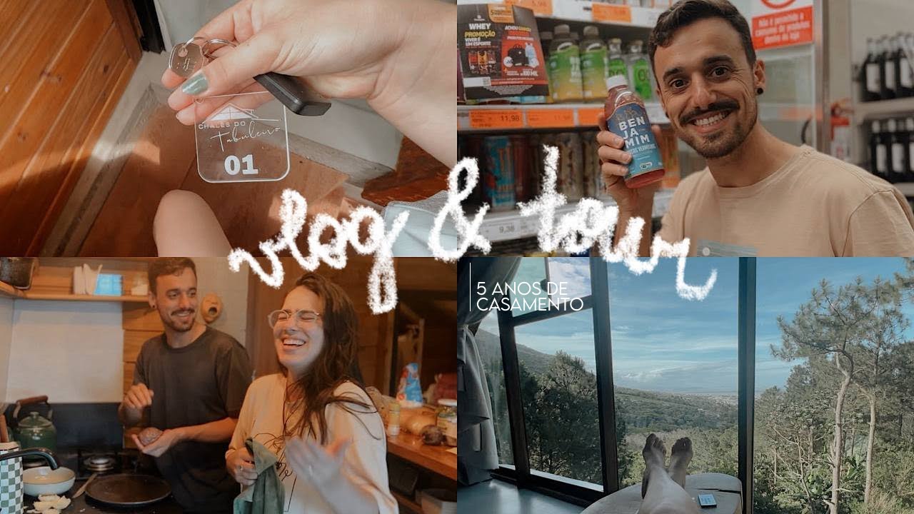 Aniversário de 5 Anos de Casamento | Vlog Viagem + Tour pela cabana