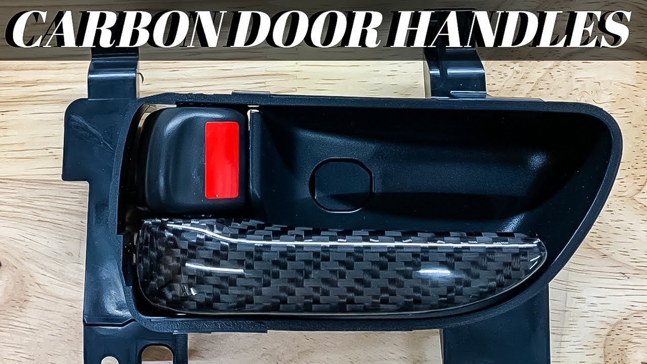REAL Carbon Fiber Door Handles On My STI | BYE BYE CHROME