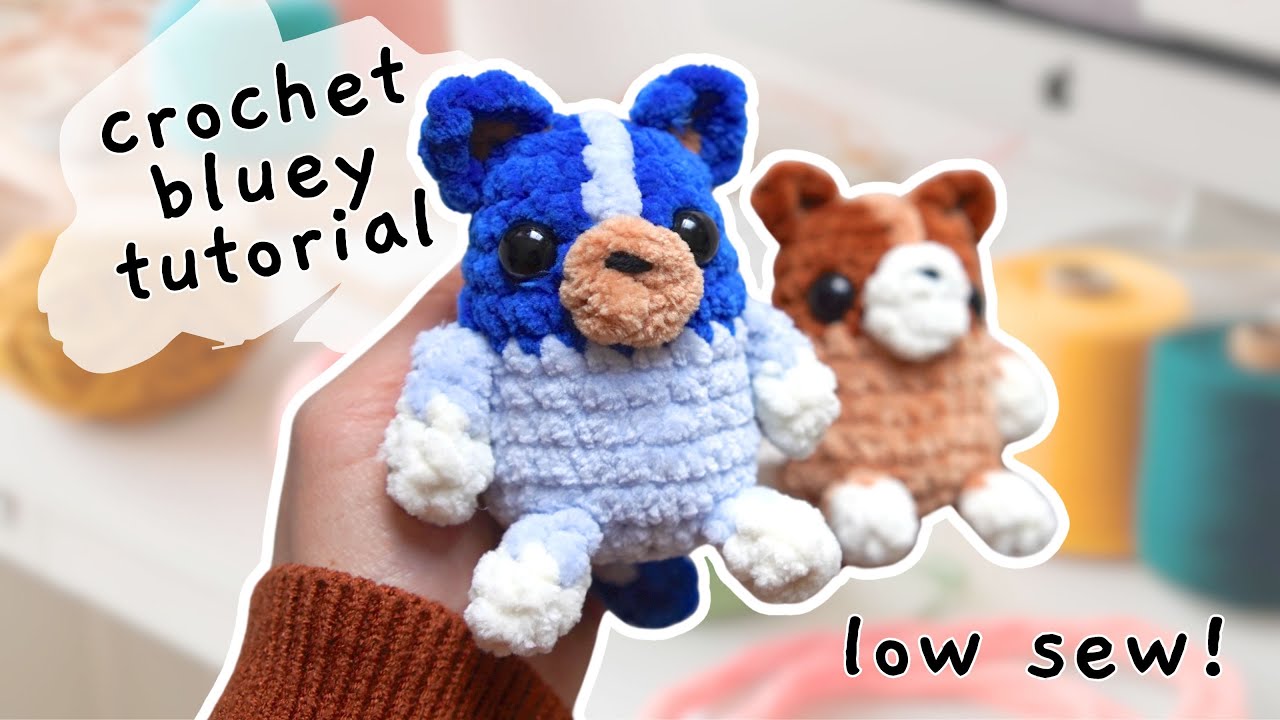 Crochet Bluey & Bingo Tutorial &middot; Easy Amigurumi Pattern