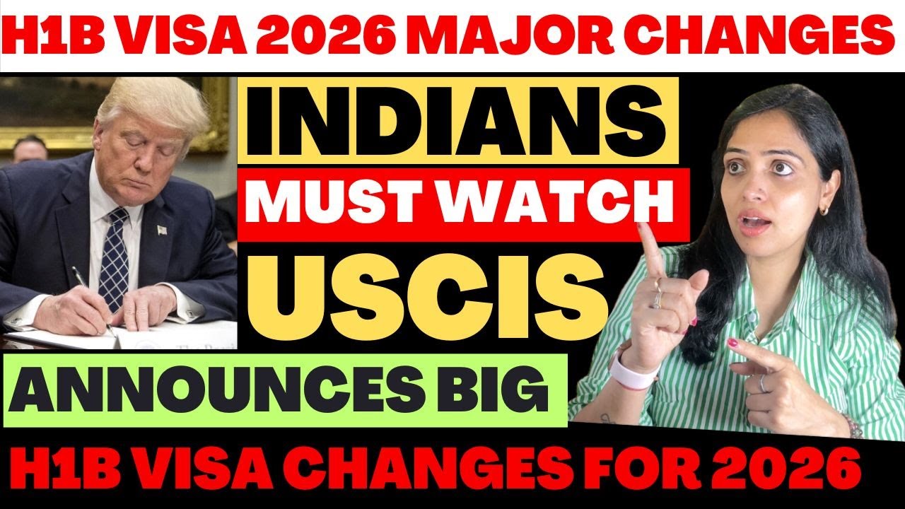 H1B Visa 2026 Major Changes| All Indians Must Watch- USCIS Announces Big H1B Visa Changes for 2026