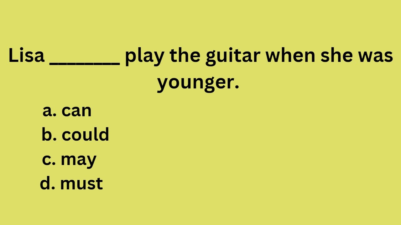 Modal Verbs Quiz: Test Your English Grammar Knowledge