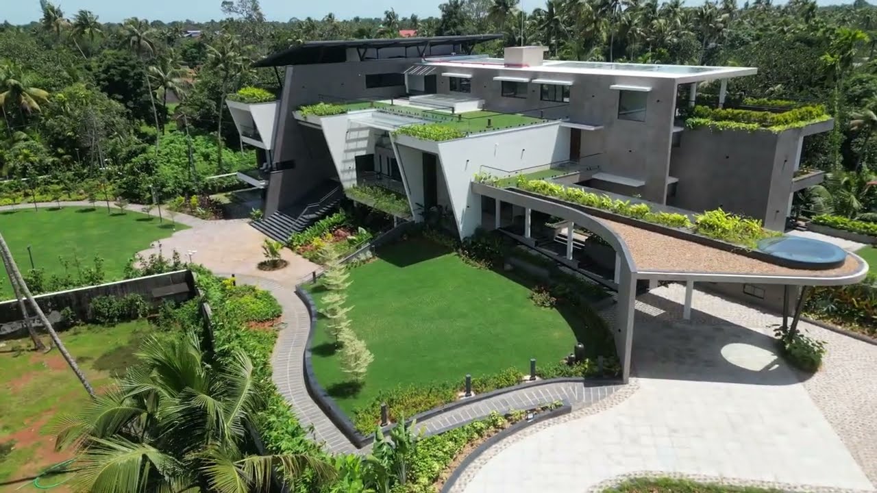 30000 sqft luxury apartment with elegant glass interiors work by Green Interio Fusion