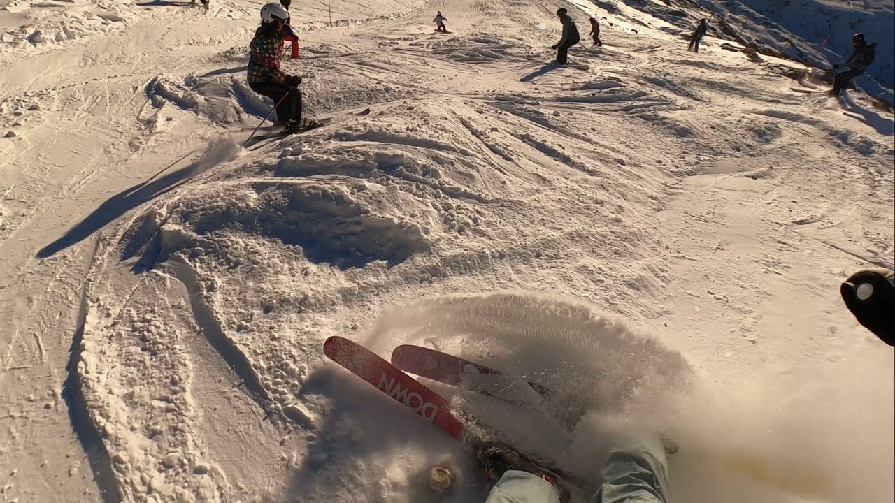 skiing in Alpe d'Huez on January 1st