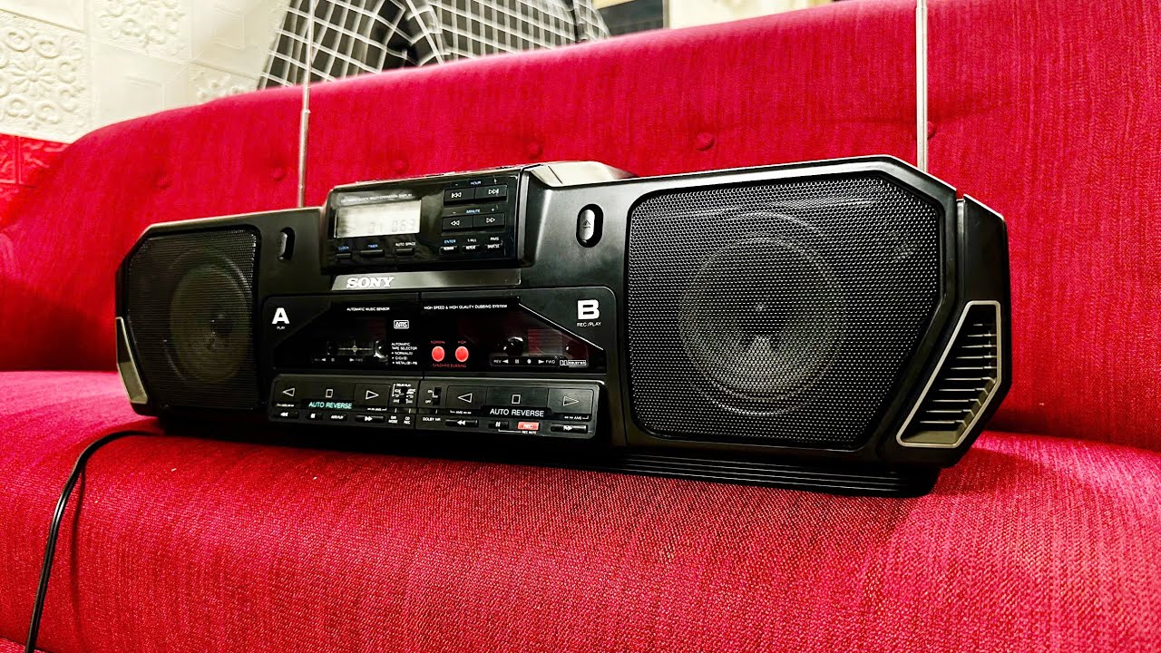 ( Đã Bán ) Bán Đài CD Cassette SONY CFD-DW95 ĐẸP - ĐỘC - LẠ - NẶNG NHƯ CỐI ĐÁ - Có X-BASS