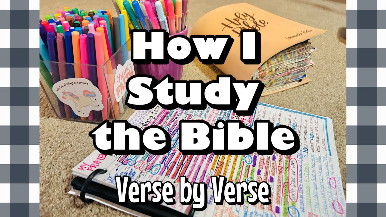 HOW I STUDY THE BIBLE👏🏼😱🥳🥰 (Verse by Verse walk through of Romans 8:31-39)