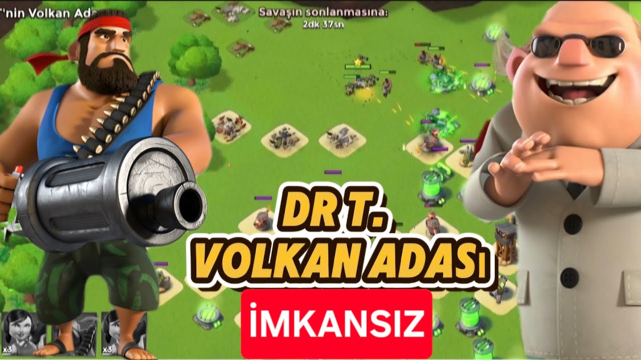 DR T Volkan Adası Yeni hesapla saldırı kazanabilir miyim ? Boom beach #boombeach 
