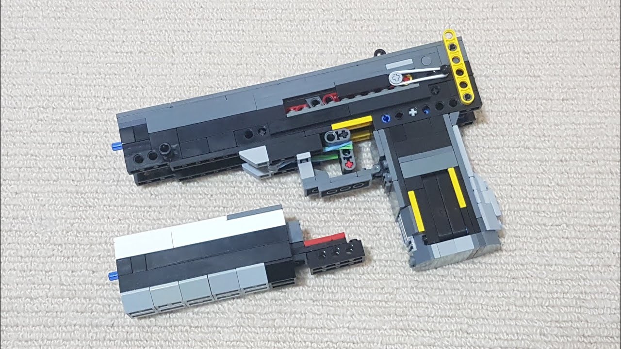 Lego Semi/Full-Auto pistol [Select Fire Rubber Band Gun] - Kevin183
