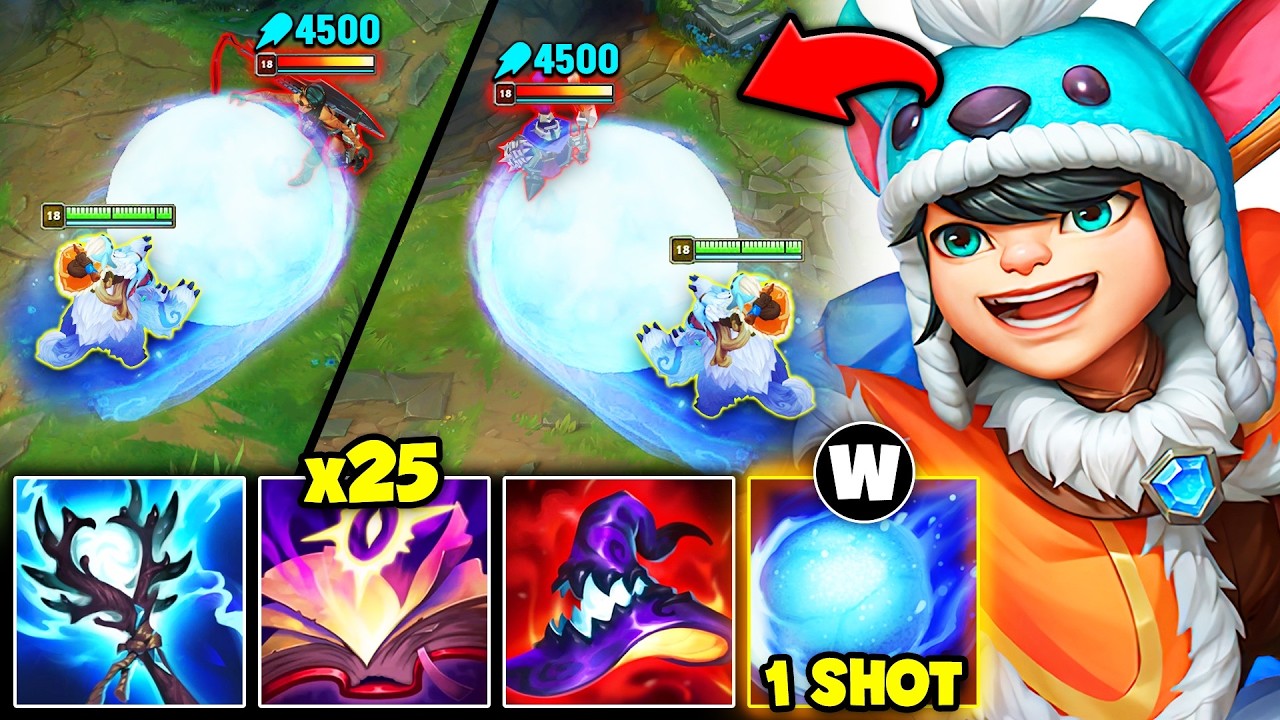 You do NOT want to get hit by this Nunu snowball... (FULL AP ONE SHOTS)