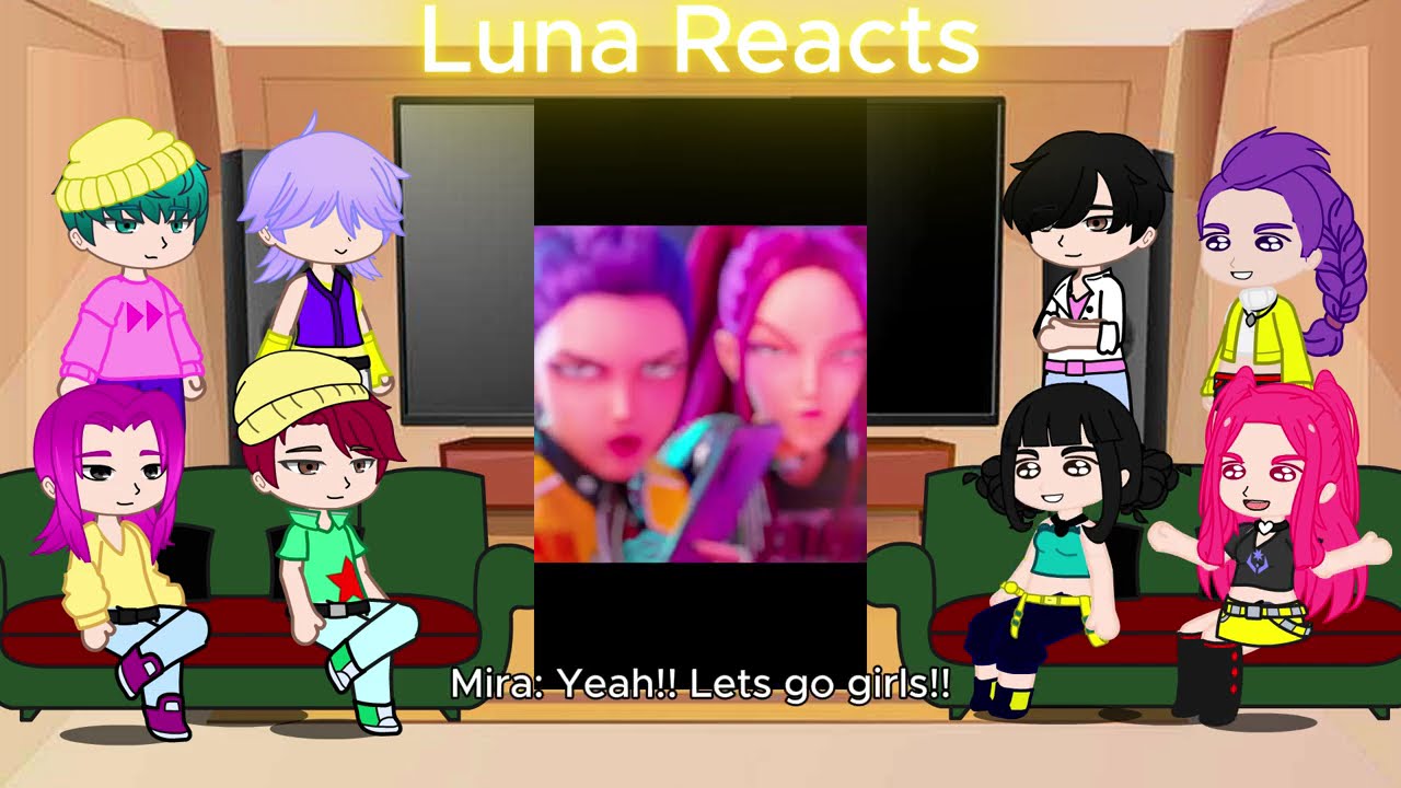 KPop Demon Hunters React To Themselves / TikToks + Memes / Huntrix & Saja Boys / Gacha React
