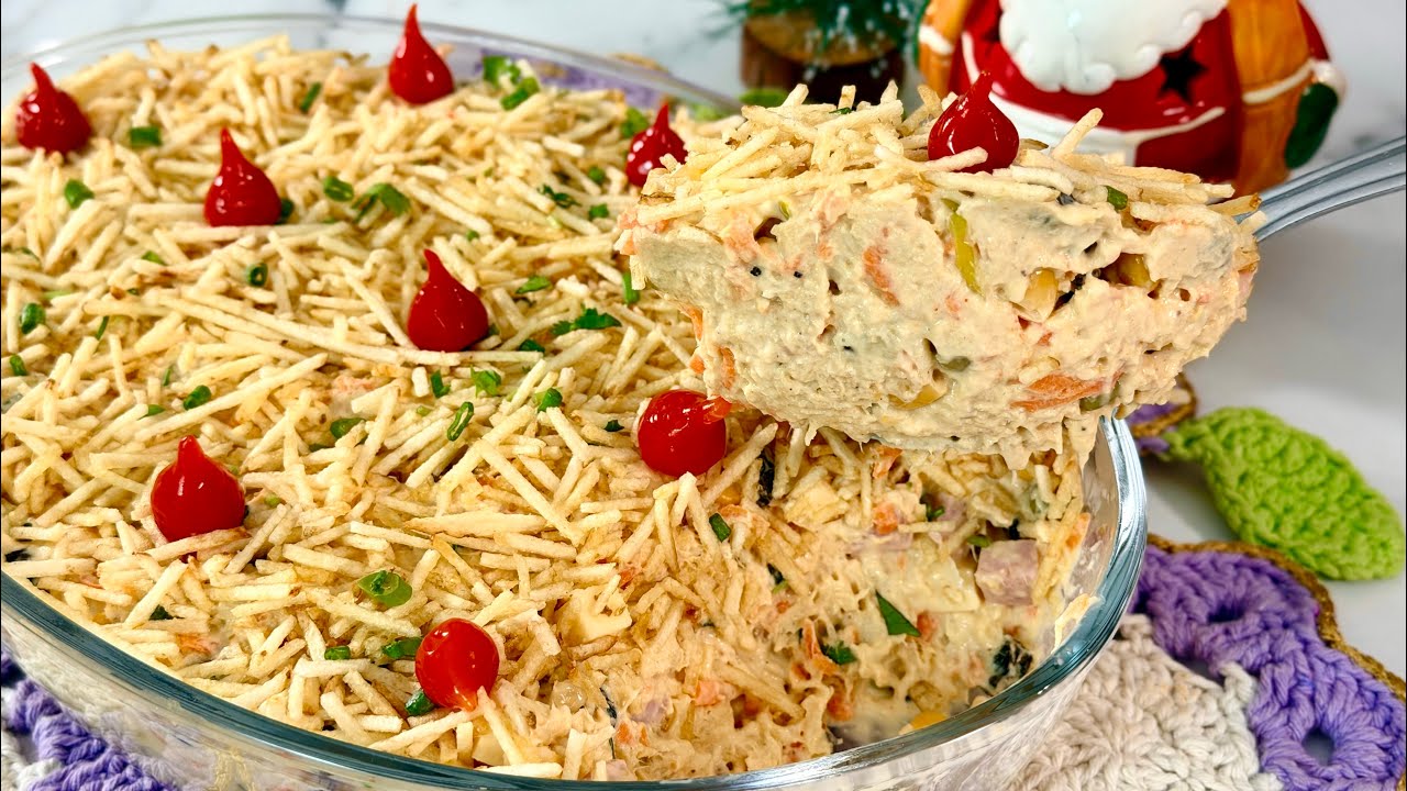 SALPICÃO DE FRANGO COMPLETO e Cremoso para o Natal - Fácil, Rápido e Delicioso!