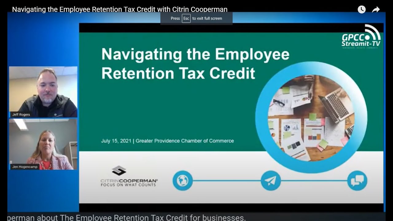 Navigating the Employee Retention Tax Credit with Citrin Cooperman