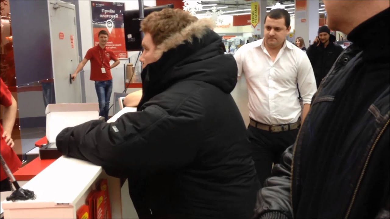 Недовольный покупатель в М-Видео 