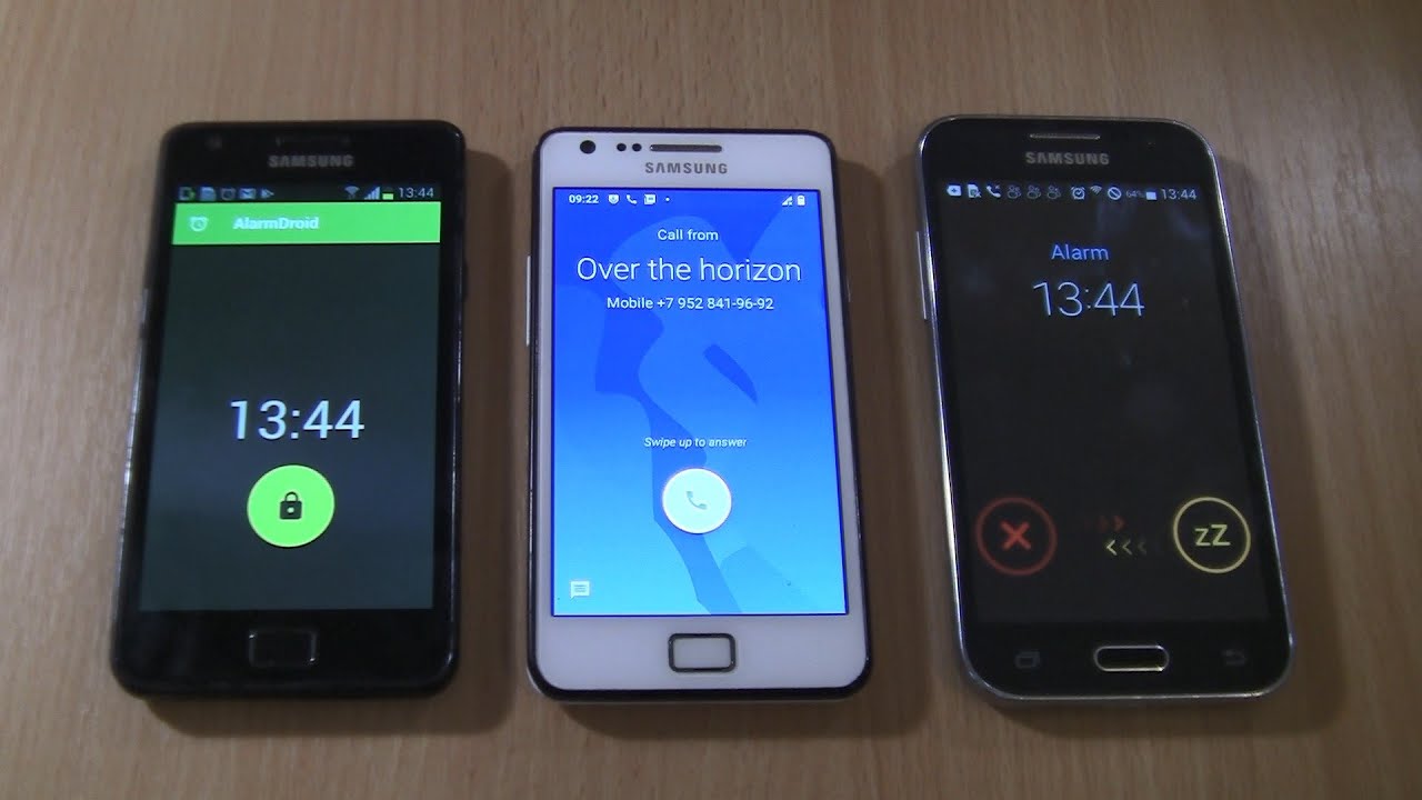 Double Ringing Alarms custom Alarm Screen & Incoming Call  Samsung Galaxy S2
