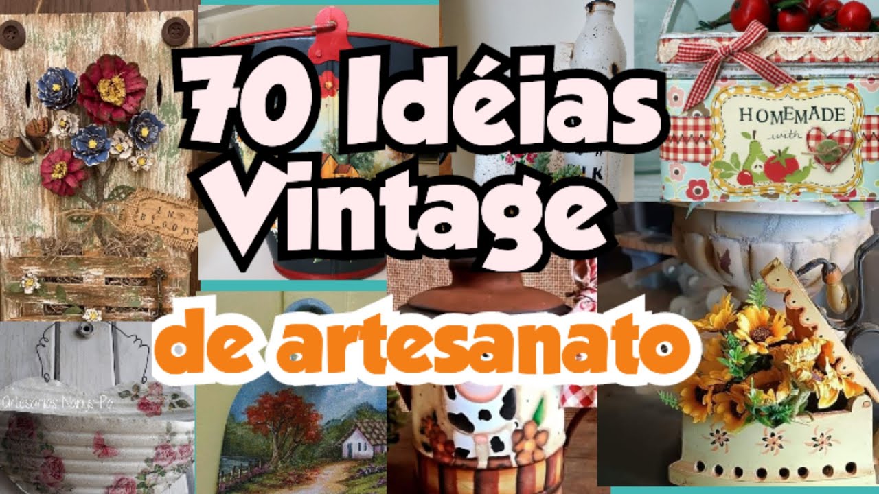 70 idéias Vintage para decorar sua casa e sítios /artesanato retrô #pinterest #homedecor 