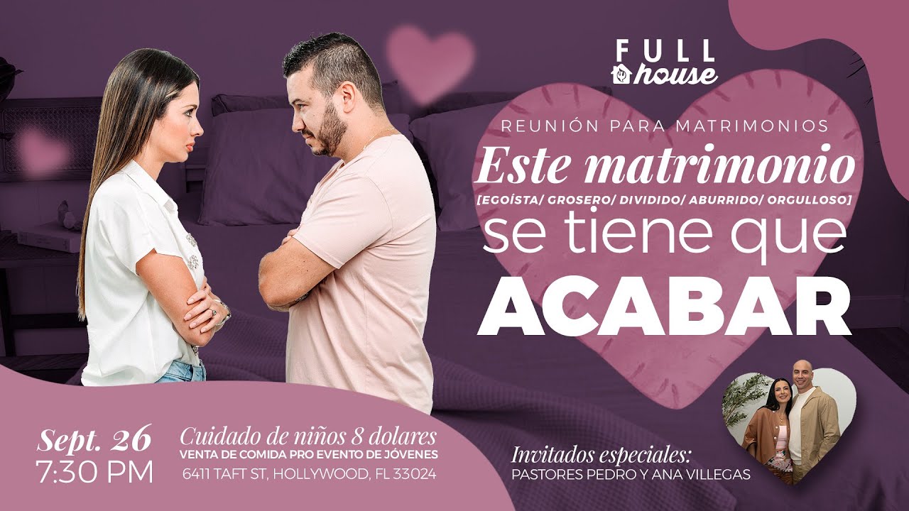 🔴 EN VIVO 🔔| Full House - Reunión para Parejas | 26 Septiembre | Iglesia Full Life