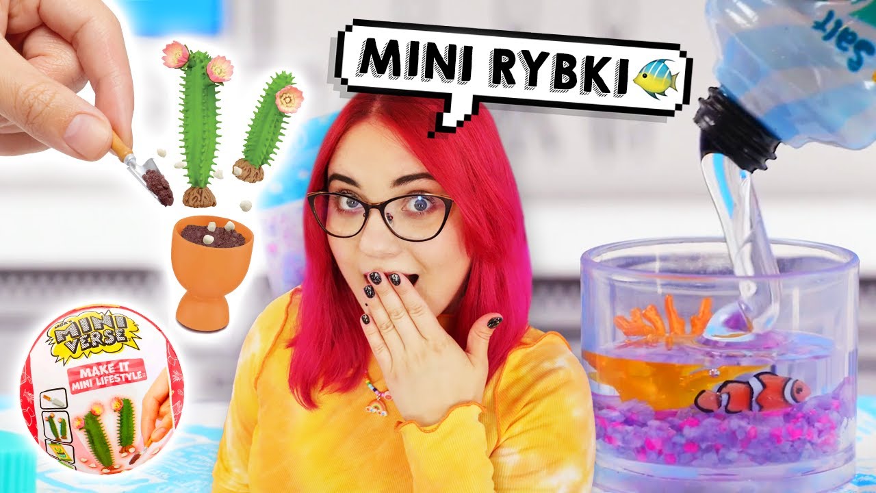 Zrobiłam MINI ROŚLINKI i AKWARIUM 🐠 DIY NIESPODZIANKI Miniverse Lifestyle