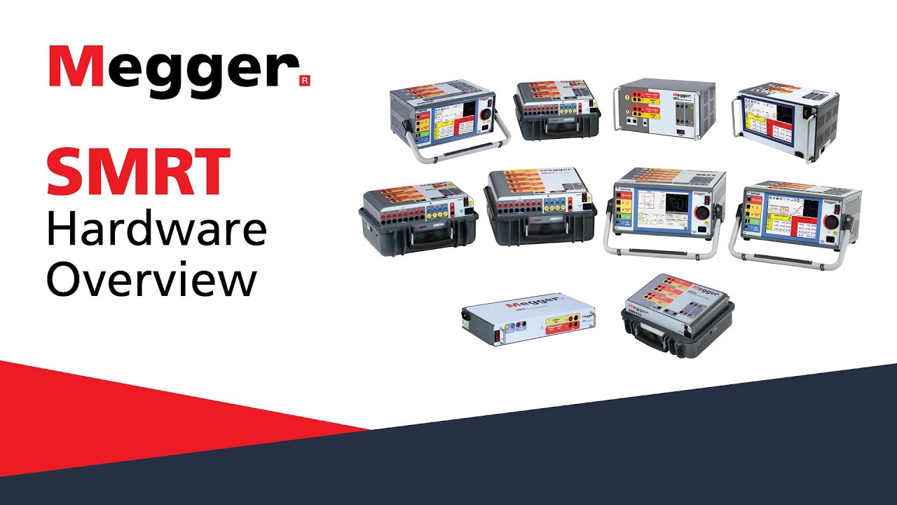 Hardware overview of Megger's family of SMRT Relay Test Sets