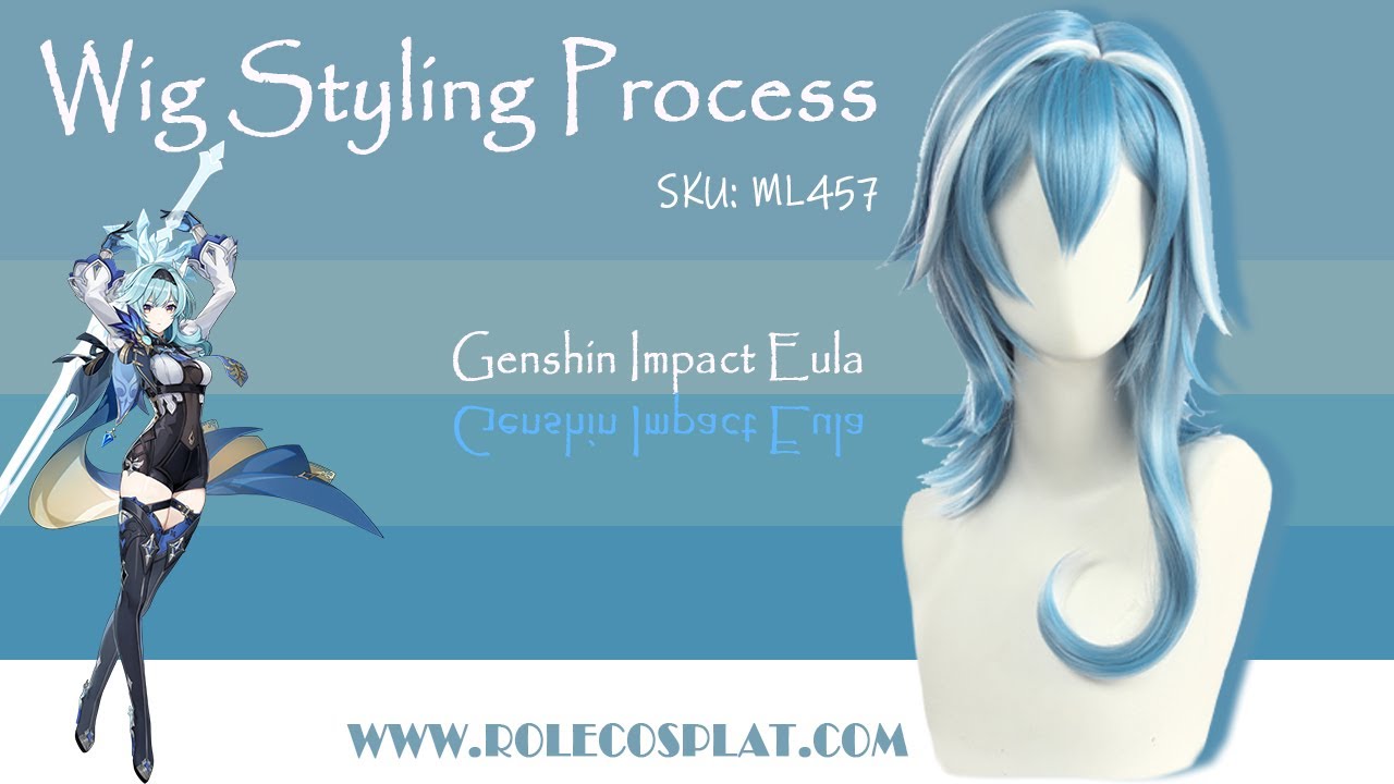 Genshin Impact Eula Wig Styling Tutorial