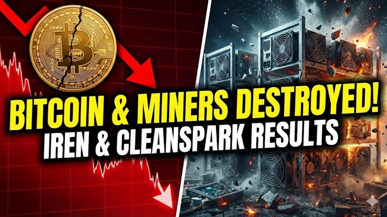 Bitcoin & BTC/AI Miners Destroyed Today, For What Reason? IREN & Cleanspark Quarterly Results!